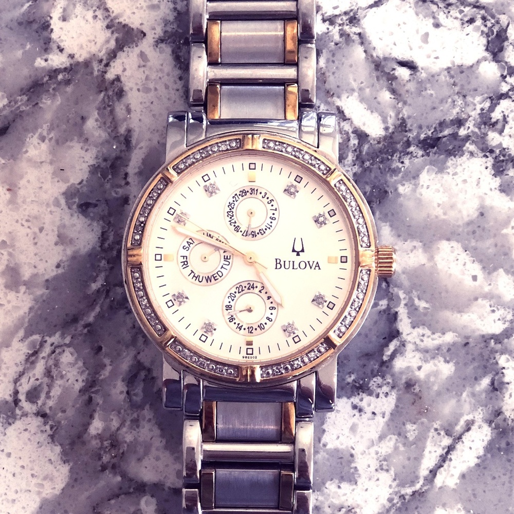 Mens Bulova Diamond Accented Watch